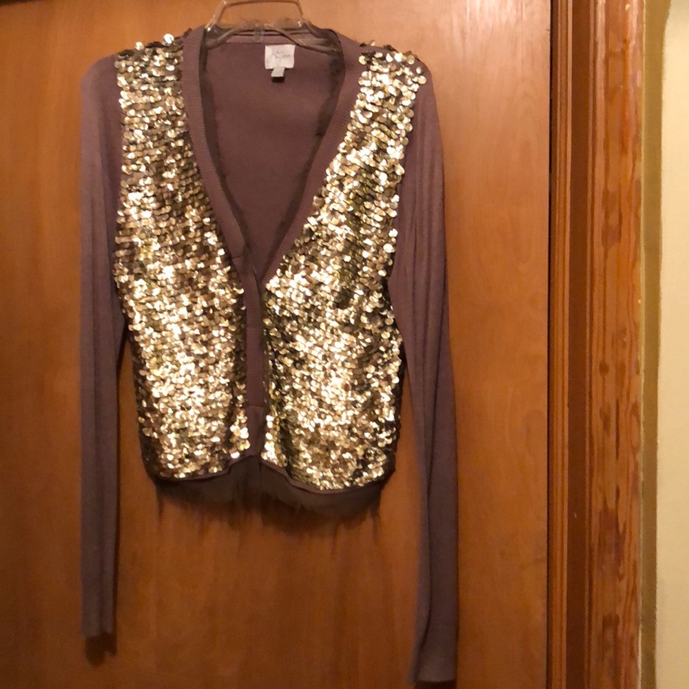 Anthropologie Sparkly Cardigan.